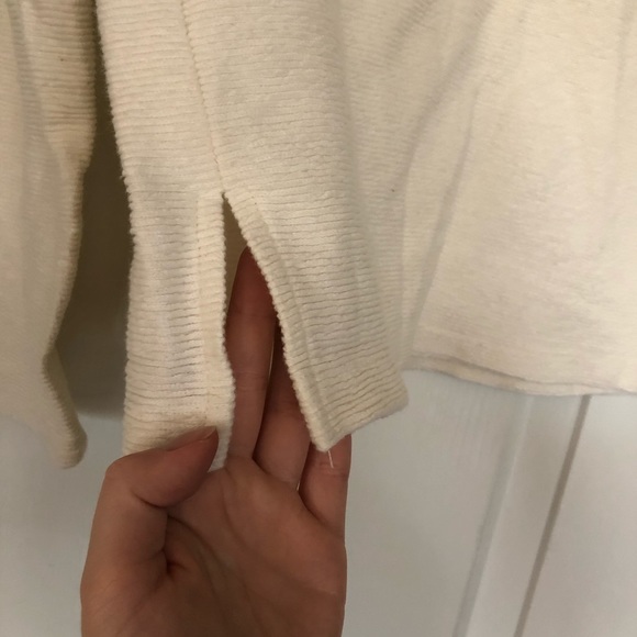 Madewell Sweater Ivory Cream Pleated Wide Sleeves - Picture 7 of 9